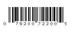 079200722005 Barcode