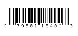 079581184003 Barcode