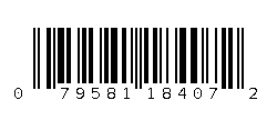 079581184072 Barcode