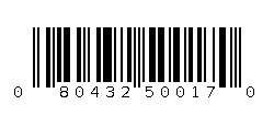 080432500170 Barcode