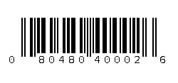 080480400026 Barcode