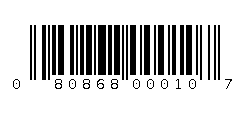 080868000107 Barcode