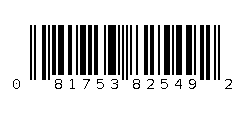 081753825492 Barcode