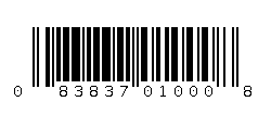 083837010008 Barcode