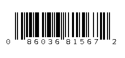 086036815672 Barcode