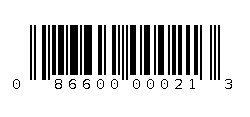 086600000213 Barcode