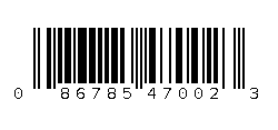 086785470023 Barcode