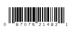 087076214821 Barcode