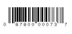 087800000737 Barcode