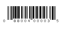 088004000035 Barcode
