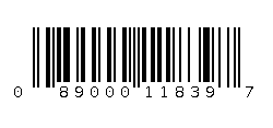089000118397 Barcode