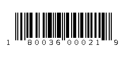 180036000219 Barcode