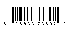 628055758020 Barcode