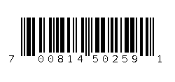 700814502591 Barcode