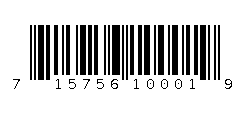 715756100019 Barcode