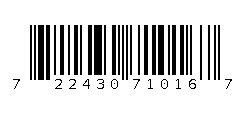 722430710167 Barcode