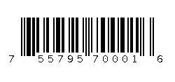 755795700016 Barcode