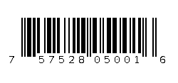 757528050016 Barcode