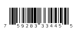 759283334455 Barcode