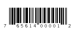 765614000012 Barcode
