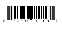 800338101031 Barcode