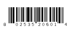 802535206014 Barcode