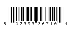 802535367104 Barcode