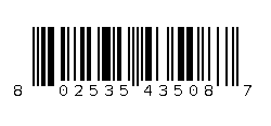 802535435087 Barcode