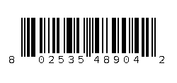 802535489042 Barcode