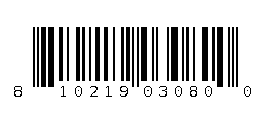 810219030800 Barcode