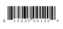 810235001204 Barcode