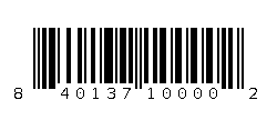 840137100002 Barcode