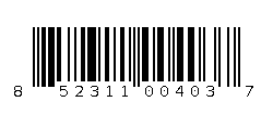 852311004037 Barcode