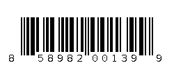 858982001399 Barcode