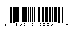 862315000249 Barcode