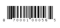 870001000565 Barcode